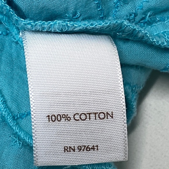 J. Jill 100% Cotton Lightweight  Blue Top Sleeveless Size M - Picture 8 of 8